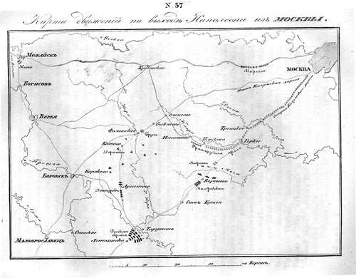 карта движения войск Наполеона