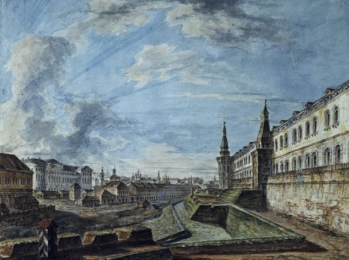 вид Москвы до пожара 1812 г.